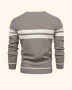 Vincent tröja | Randig stickad pullover för män