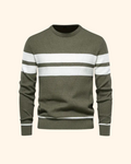 Vincent tröja | Randig stickad pullover för män