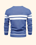 Vincent tröja | Randig stickad pullover för män