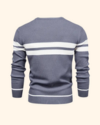 Vincent tröja | Randig stickad pullover för män