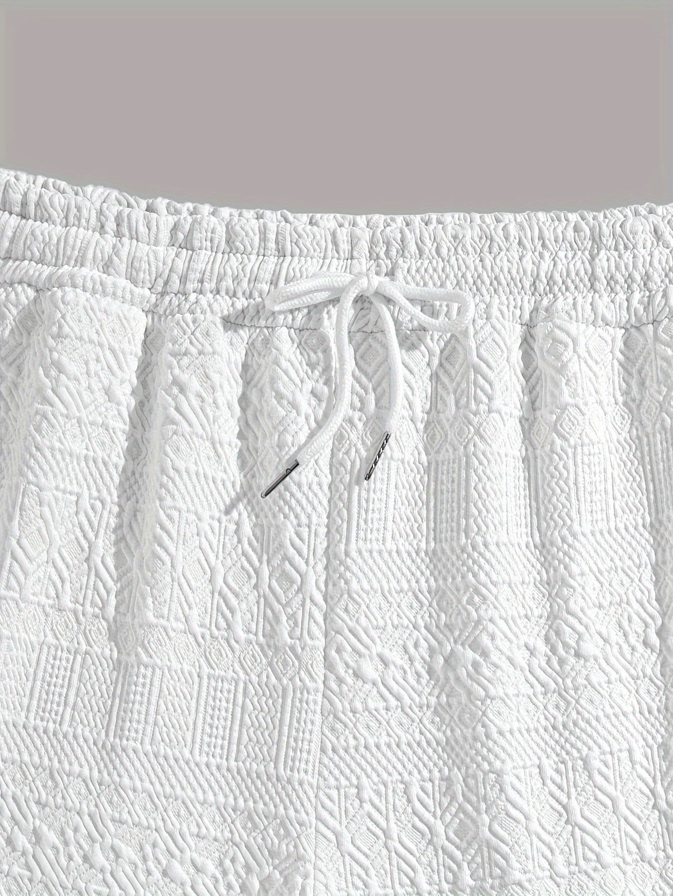 Sommarshorts för herrar, enkel stil med dragsko för komfort - Finn