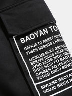 Sommarshorts för herr med bokstavstryck, streetstyle-look – Milan