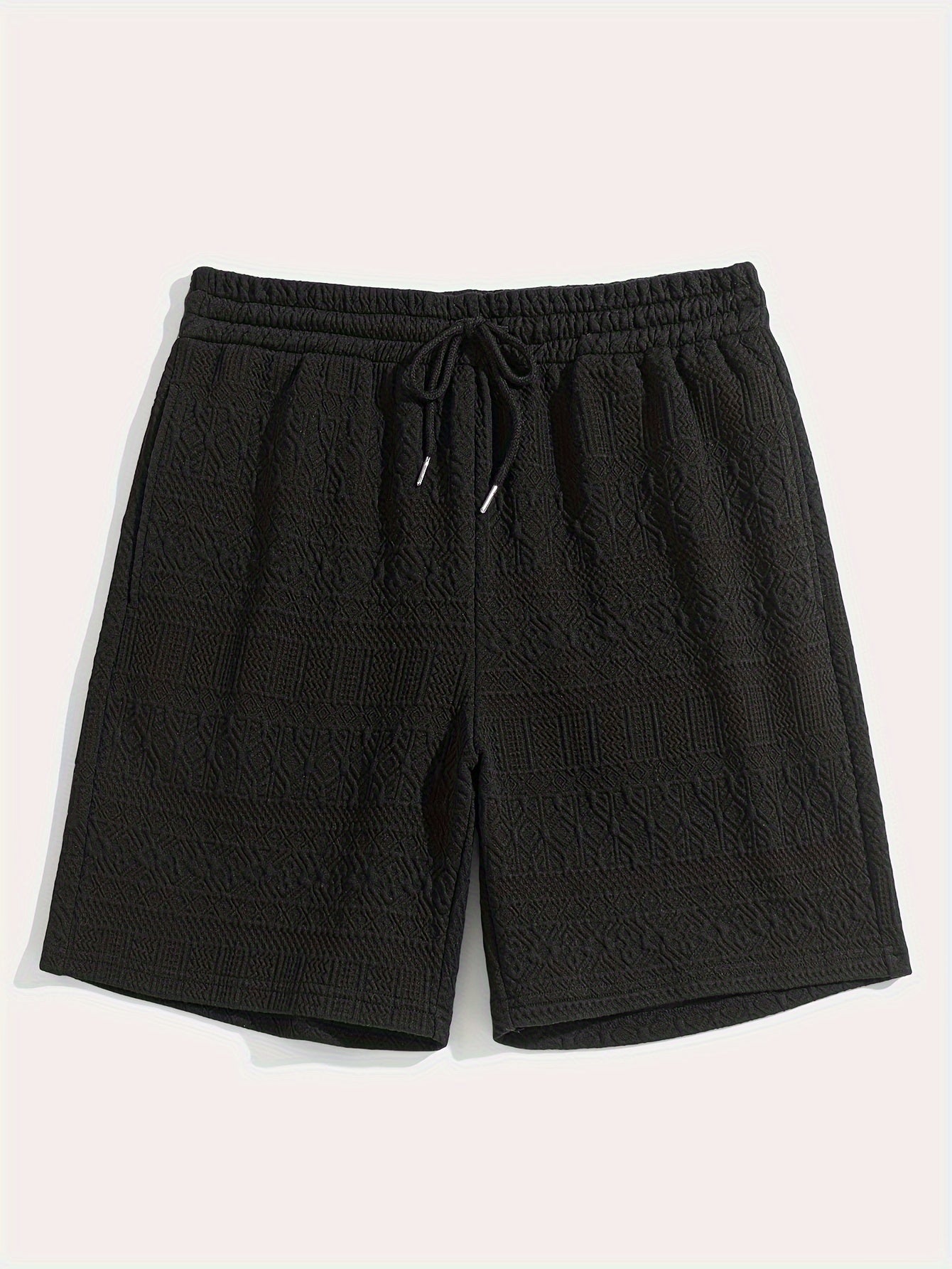 Sommarshorts för herrar, enkel stil med dragsko för komfort - Finn