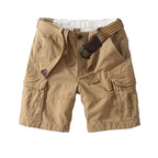 Herrars Cargo Shorts med Justerbar Midja