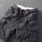 Herrars Cargo Shorts med Justerbar Midja
