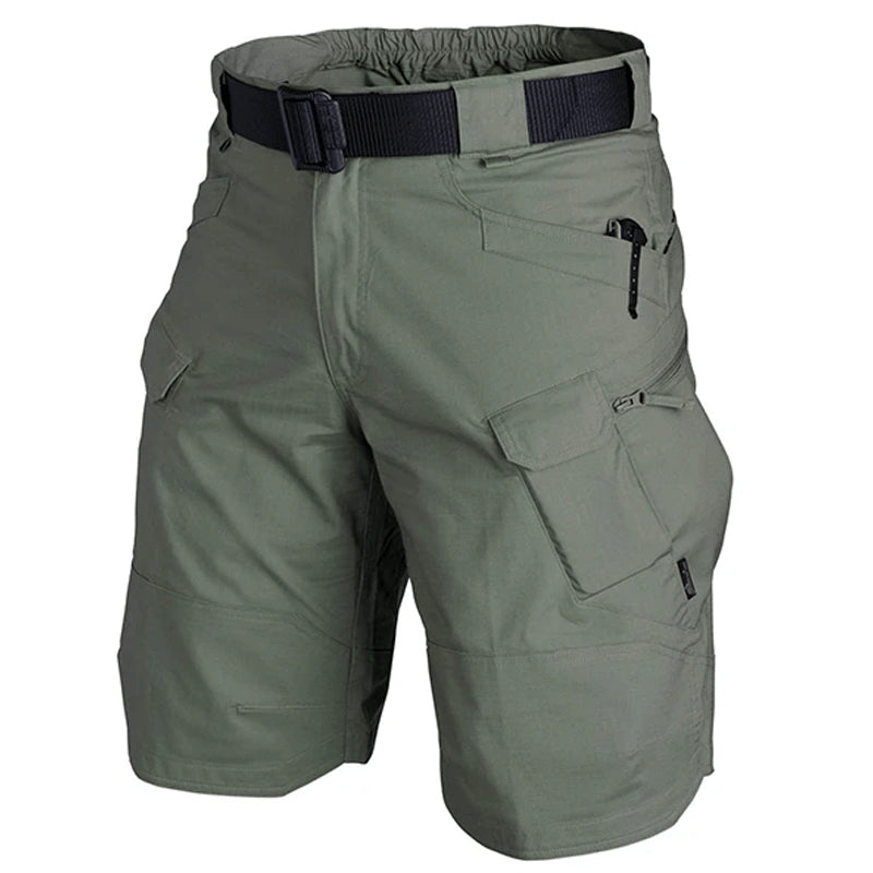Mäns taktiska shorts lösa knälängd