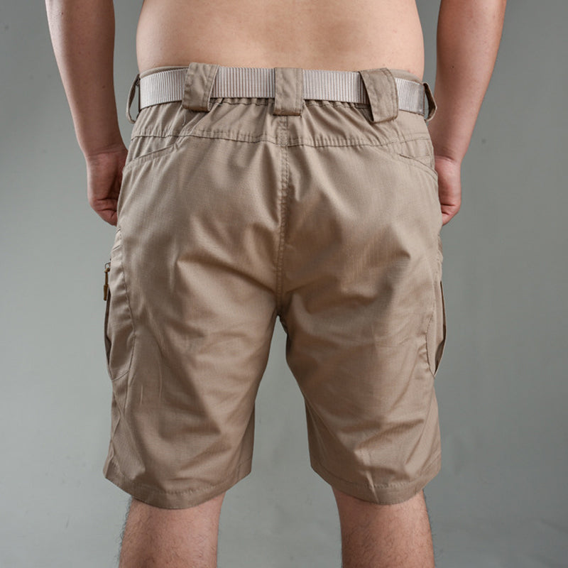 Mäns taktiska shorts lösa knälängd