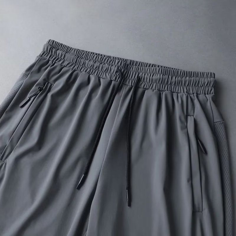 Mäns Bekväma Sommarmeshshorts med Fickor