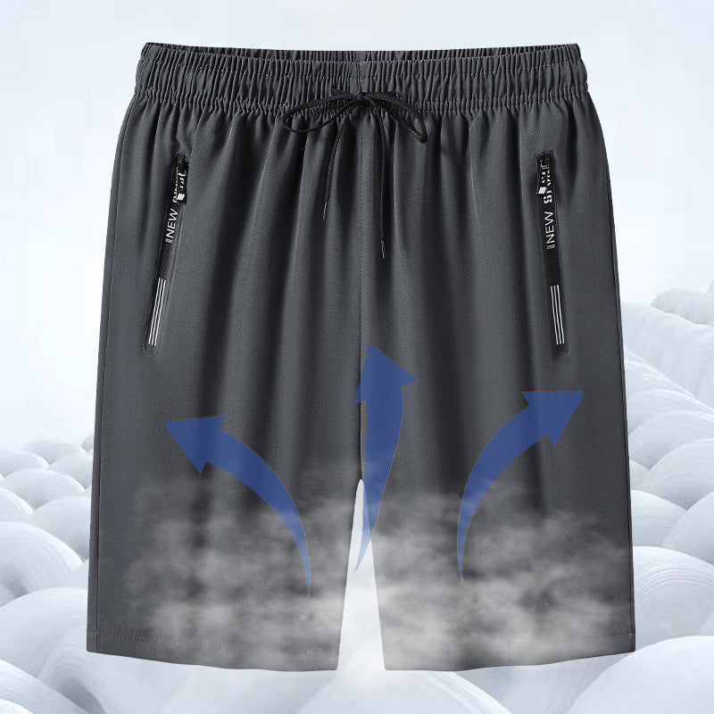 Mäns Bekväma Sommarmeshshorts med Fickor