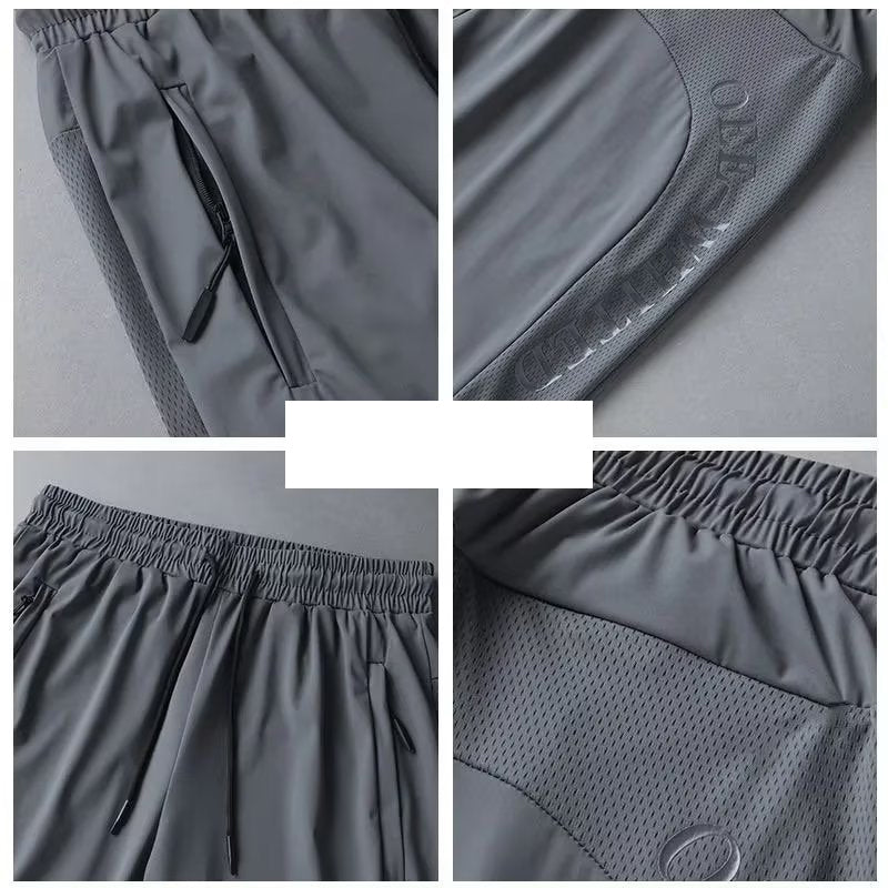 Mäns Bekväma Sommarmeshshorts med Fickor
