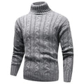 Kvinnors Kabelstickad Turtleneck Tröja