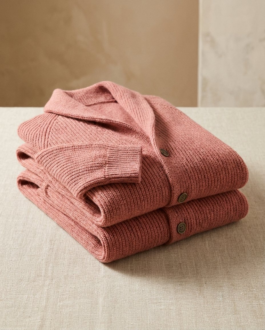 Edvin | Stickad cardigan med sjalkrage och knappar